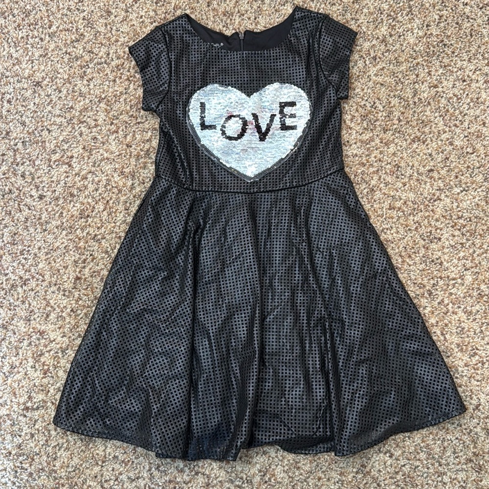 Pippa & Julie Size 8Y Sequin Flip Dress